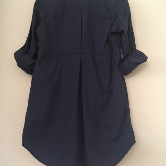 🔷Sharp Blue Tunic🔷Roll-Up Sleeves🔷Professional - Picture 6 of 7